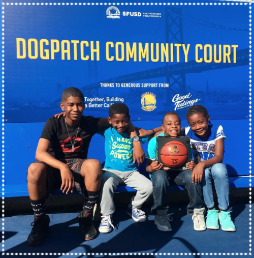 Golden State Warriors are in the community 