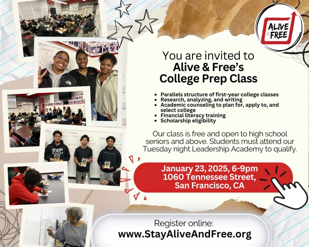 Alive & Free College Prep Flyer 2025-2