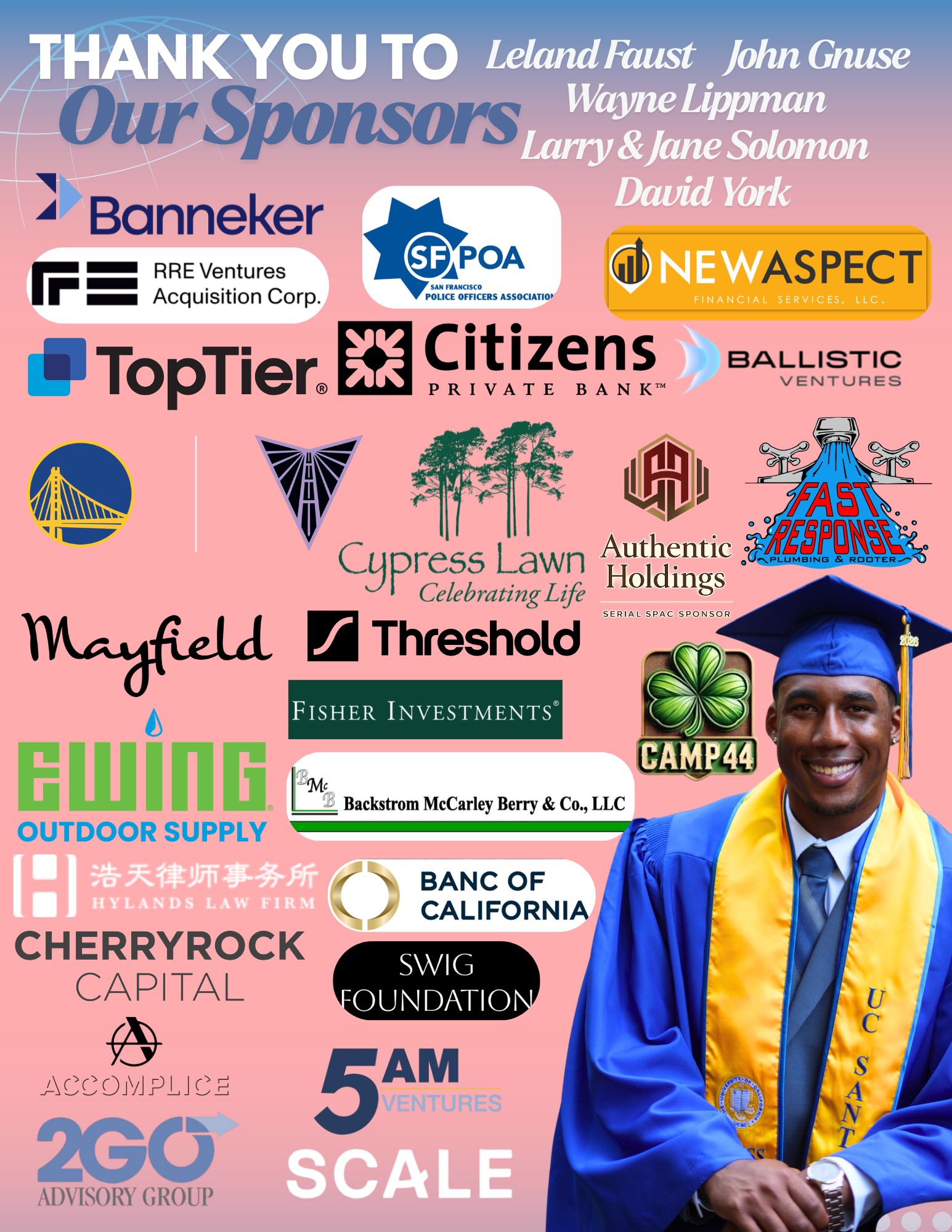 Thank you sponsors